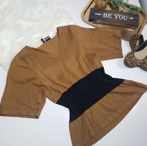 Etoile Knit Top camel Black